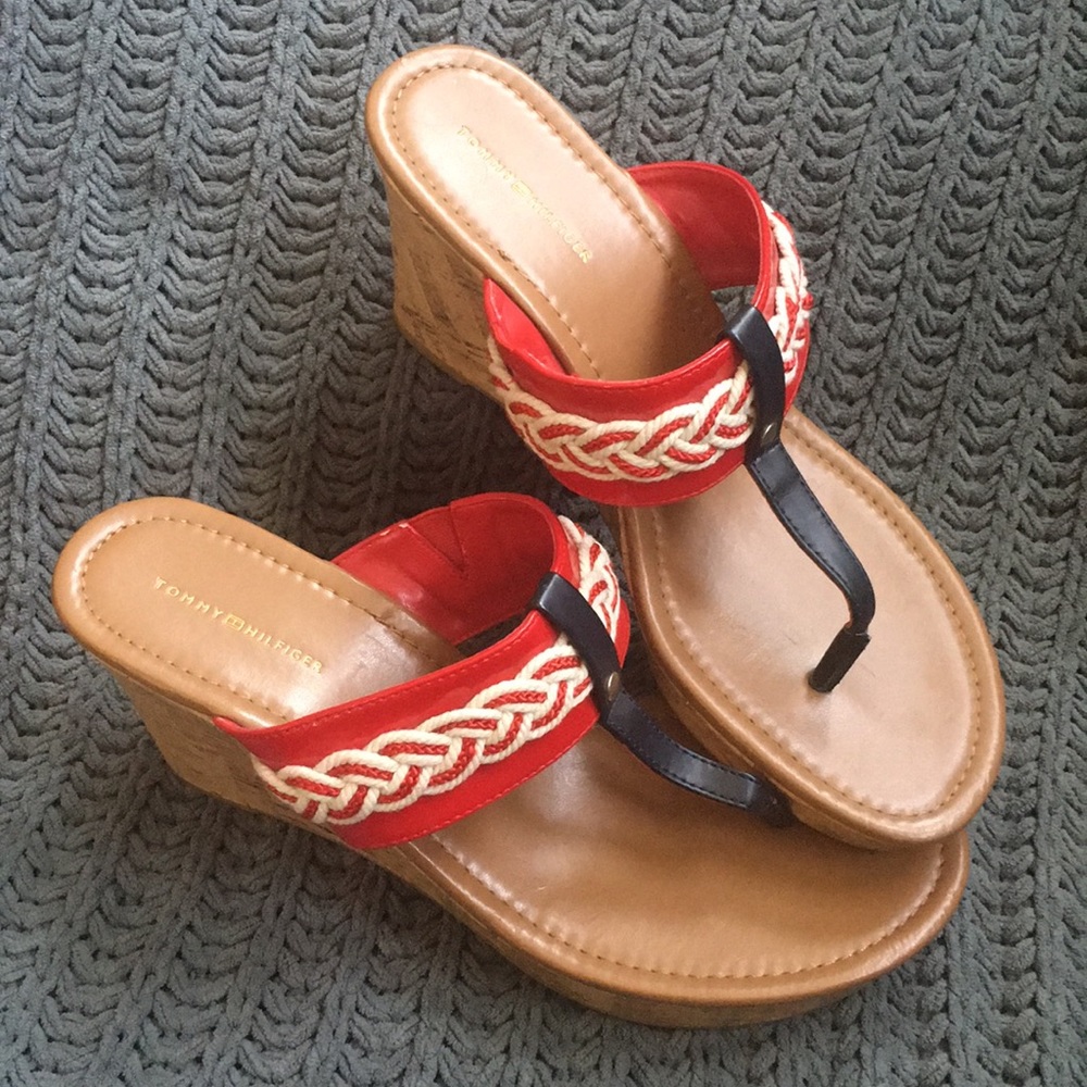 Tommy Hilfiger Cork Wedge Sandal• Read Details